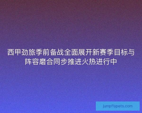西甲劲旅季前备战全面展开新赛季目标与阵容磨合同步推进火热进行中